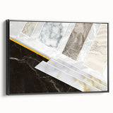 Vibrant abstract canvas wall art featuring bold colors and dynamic shapes, rolled and securely packaged in a protective cardboard tube for easy shipping. Ideal for modern home decor or art enthusiasts.