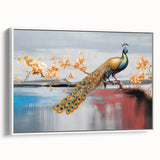 Abstract canvas wall art showcasing vibrant colors and geometric shapes, rolled and ready for display. Ideal for modern home decor, providing a lively touch.