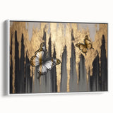Vibrant rolled African wall art canvas showcasing intricate tribal patterns and rich colors, securely packaged in a protective cardboard tube.