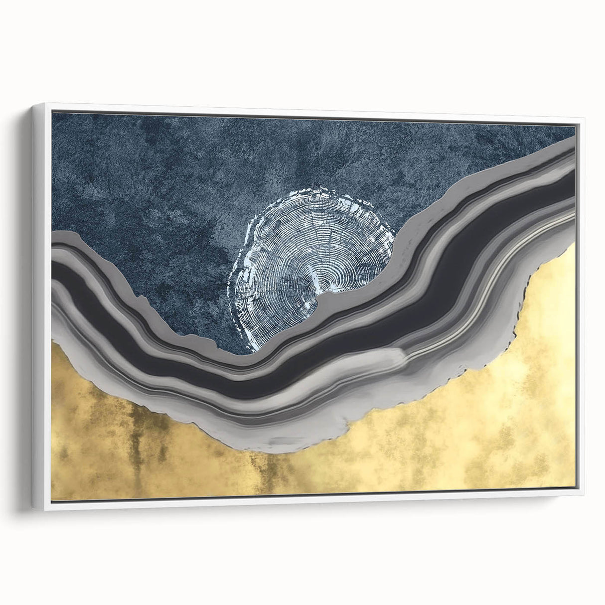 Colorful abstract wall art canvas print showcasing vibrant geometric patterns, ideal for modern home decor, rolled and packaged for easy shipping.