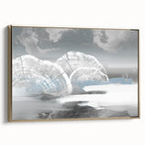 Vibrant rolled canvas showcasing intricate African tribal wall art design with earthy tones, beautifully displayed in a durable cardboard tube for safe storage and transport.