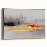Vibrant rolled canvas showcasing a stunning African tribal wall art design with intricate patterns and rich colors, protected in a durable cardboard tube for safe delivery.