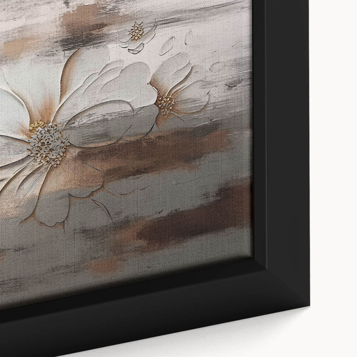 Abstract Contemplative Figure with Woodgrain - Minimalist Art
