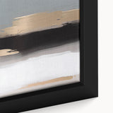 Vibrant rolled canvas print showcasing a colorful abstract landscape design, featuring bold brush strokes and a textured surface, ideal for home decor.