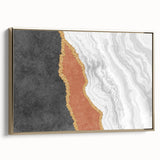 Vibrant rolled canvas showcasing abstract African wall art with bold colors and intricate patterns, securely packaged in a protective cardboard tube.