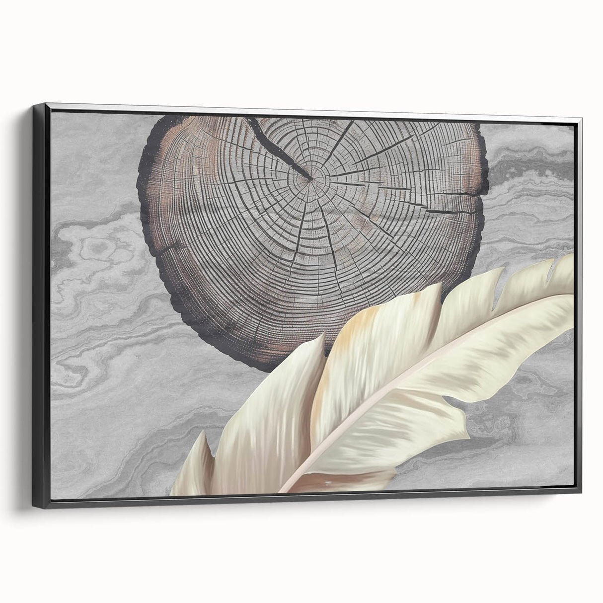 Stylish rolled canvas depicting a vibrant abstract design in bold colors, ideal for modern home decor, securely packaged in a protective tube.