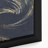 Vibrant abstract wall art canvas print featuring bold colors and dynamic shapes, perfect for modern home decor or office spaces.