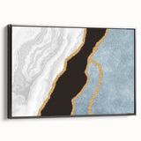 Vibrant rolled canvas showcasing an African tribal wall art design with intricate patterns and textures, securely packaged in a protective tube.