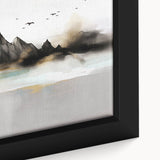 Abstract geometric canvas art featuring vibrant colors in bold shapes, ideal for modern home decor or office spaces, enhancing artistic ambiance.