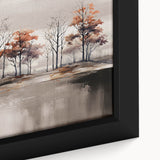 Vibrant abstract canvas artwork showcasing a blend of blue and orange hues, ideal for modern home decor, rolled and ready for display or gifting.