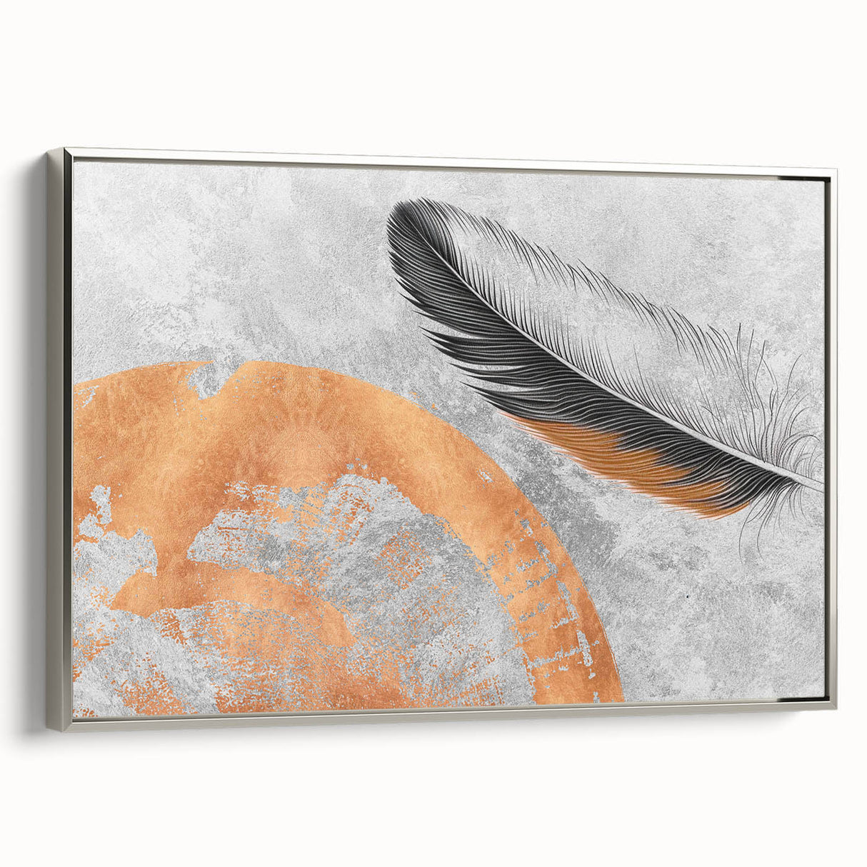 Vibrant rolled canvas showcasing a colorful abstract art design, featuring dynamic shapes and textures, packaged securely in a protective cardboard tube.