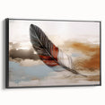 Vibrant abstract wall art canvas print showcasing bold colors and dynamic shapes, ideal for modern home decor or office spaces.