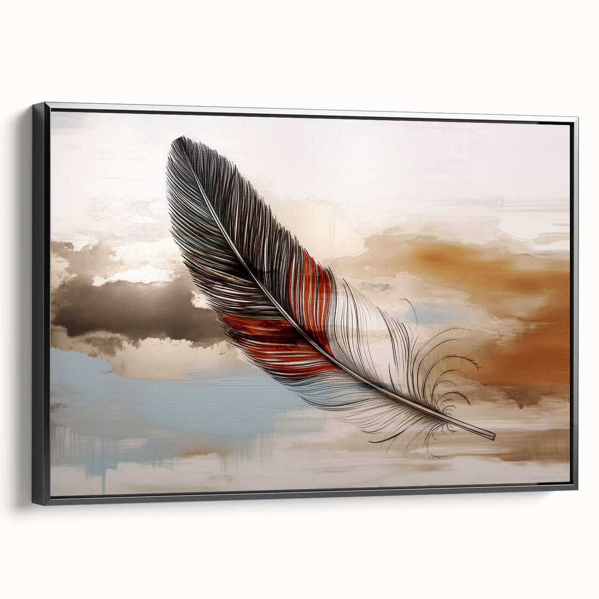 Vibrant abstract wall art canvas print showcasing bold colors and dynamic shapes, ideal for modern home decor or office spaces.