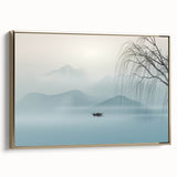 Vibrant African wall art canvas print showcasing a striking sunset over savannah silhouettes, ideal for home decor or cultural themes.