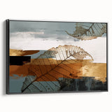 Abstract wall art canvas print in vibrant colors, showcasing fluid shapes and dynamic patterns, ideal for contemporary home decor.