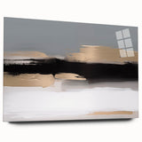 Colorful abstract canvas art showcasing vibrant swirling patterns in shades of blue, orange, and yellow, ideal for modern home decor.