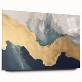 Abstract wall art canvas print featuring vibrant colors and a dynamic swirl design, ideal for modern decor. Packaged securely in a cardboard tube for shipping.