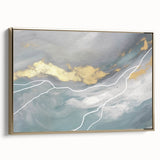 Abstract wall art canvas print showcasing vibrant colors and geometric shapes, ideal for modern decor, enhancing any living space ambiance.