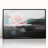 Colorful abstract canvas art print showcasing vibrant swirls of blue, orange, and yellow, ideal for modern home decor and artistic expression.