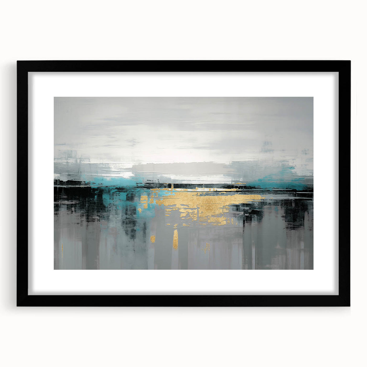 Abstract wall art canvas featuring vibrant geometric shapes in blue, orange, and yellow tones, ideal for modern home decor and artistic inspiration.