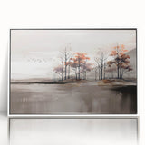 Abstract wall art print showcasing vibrant geometric shapes in shades of blue, yellow, and red, perfect for modern home decor. Textured finish adds depth and visual interest.