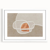 Colorful abstract wall art canvas print showcasing vibrant shapes and fluid patterns in shades of blue, orange, and yellow, ideal for modern decor.