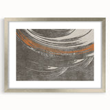 Colorful abstract canvas artwork showcasing vibrant swirling patterns in shades of blue, orange, and yellow, ideal for modern home decor.