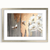 Colorful abstract canvas art featuring vibrant swirls of blue, orange, and yellow, perfect for modern home decor. Ideal for enhancing living spaces with a contemporary touch.