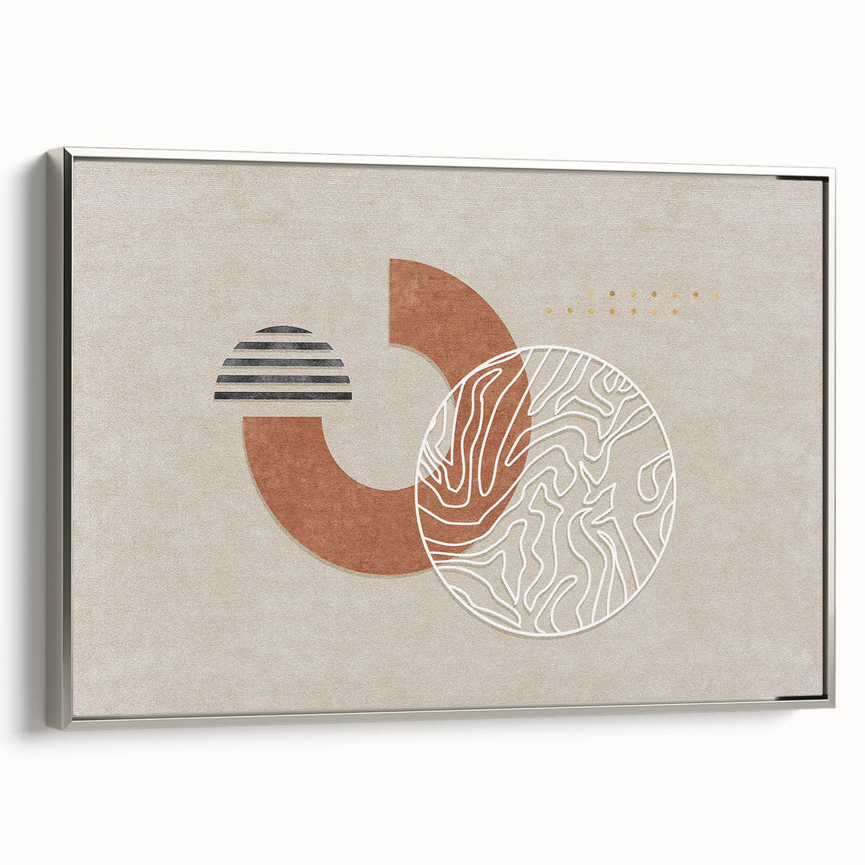 Abstract wall art canvas print showcasing vibrant colors and dynamic shapes, perfect for modern home decor or artistic spaces.
