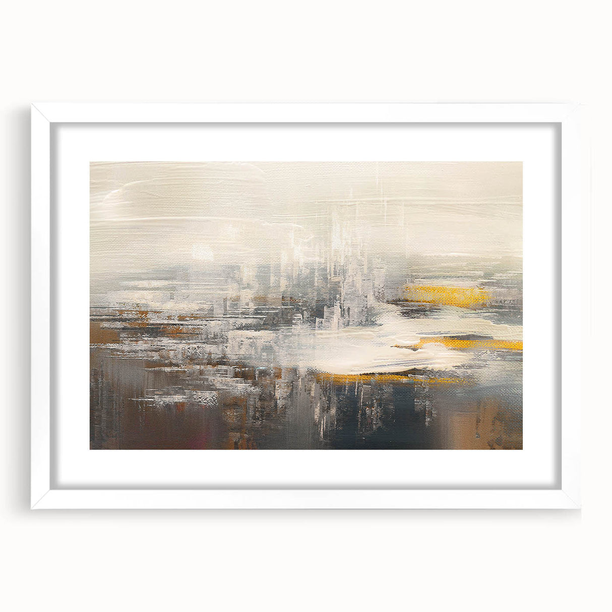 Abstract canvas art print showcasing vibrant colors and dynamic shapes, designed to enhance modern interiors with its contemporary flair.