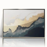 Abstract wall art canvas print showcasing vibrant colors and dynamic shapes, emphasizing modern design elements, ideal for contemporary home decor.