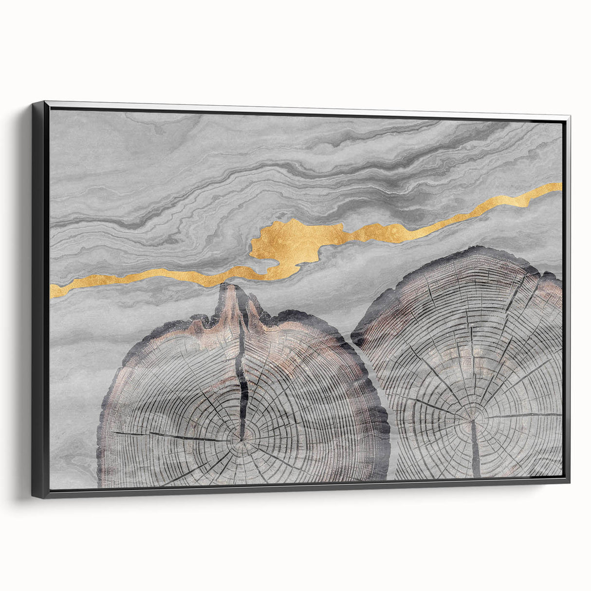 Colorful abstract wall art canvas print showcasing vibrant brush strokes and geometric shapes, perfect for modern home decor or office space.