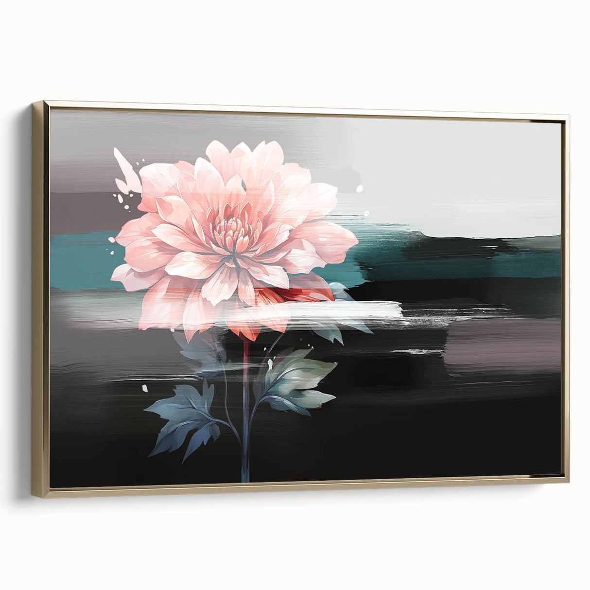 Abstract canvas artwork showcasing vibrant colors and dynamic shapes, perfect for modern home decor, enhancing any living space with artistic flair.
