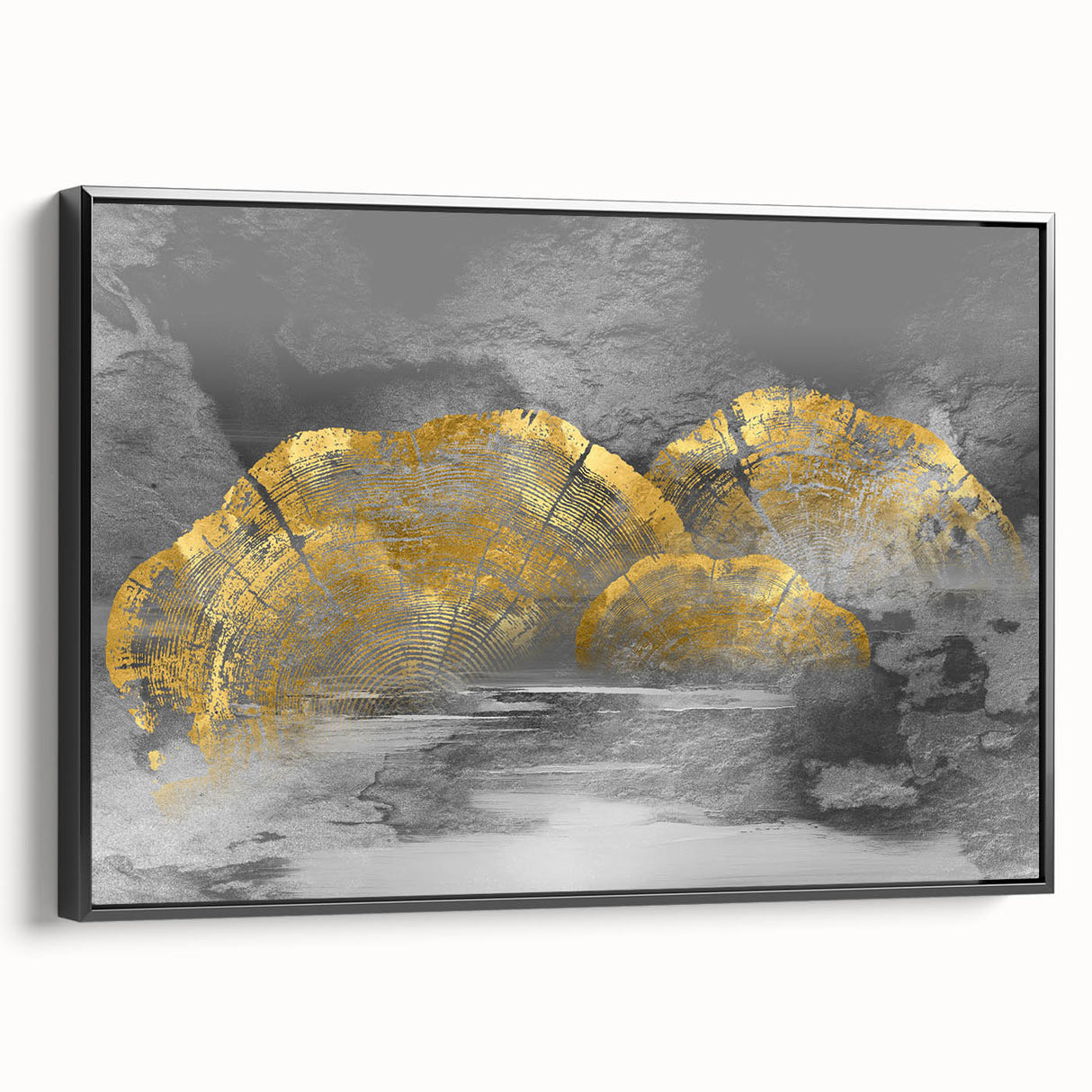 Vibrant rolled canvas showcasing an abstract African-inspired wall art design with bold colors and intricate patterns, securely packaged in a durable cardboard tube.