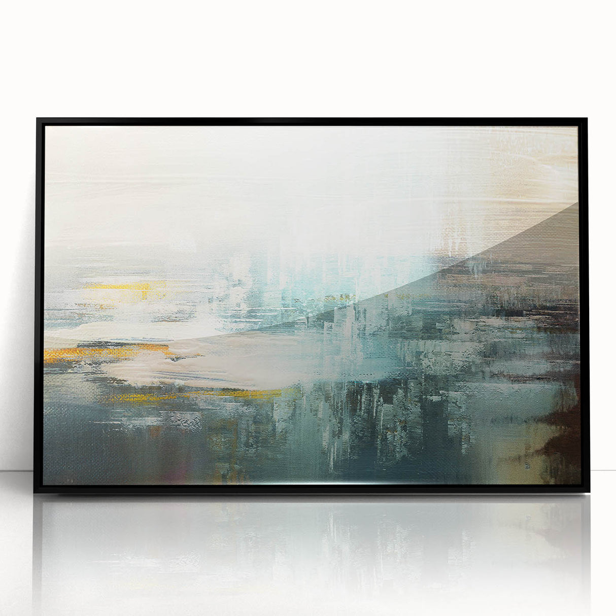Vibrant abstract canvas art print showcasing bold colors and dynamic shapes, ideal for modern home decor and artistic expression.
