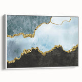 Vibrant abstract wall art print showcasing bold colors and dynamic shapes, perfect for modern home decor or office spaces.