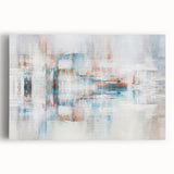 Abstract wall art canvas showcasing vibrant colors and dynamic shapes, ideal for modern home decor, enhancing living spaces with creativity.