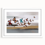 Vibrant abstract wall art print showcasing bold colors and dynamic shapes, perfect for modern home decor. Ideal for adding a contemporary touch to any room.