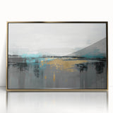 Abstract canvas print showcasing vibrant colors and geometric shapes, ideal for modern decor, packaged securely in a cardboard tube for safe transit.