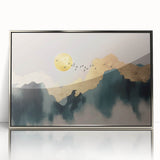 Vibrant abstract wall art canvas featuring bold colors and dynamic shapes, showcasing a contemporary design ideal for modern home decor. Perfect for adding a striking focal point to living spaces.