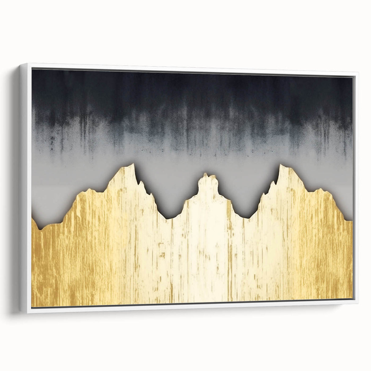 Vibrant abstract wall art print showcasing swirls of blue, orange, and yellow hues, perfect for modern home decor and artistic expression.