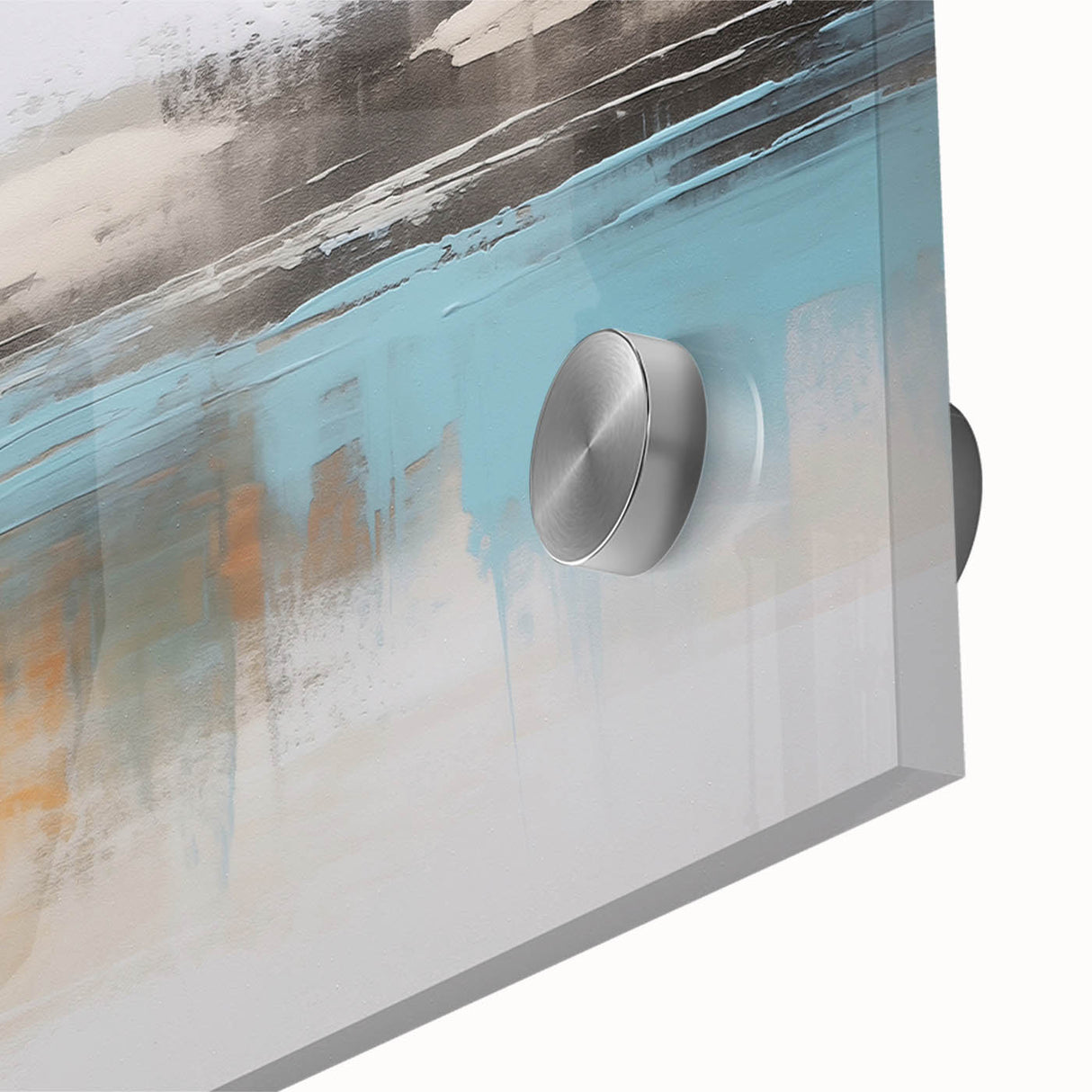 Abstract canvas artwork showcasing vibrant geometric shapes in bold colors, ideal for modern home decor, presented in a protective cardboard tube for shipping.