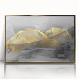Vibrant abstract wall art canvas print showcasing bold colors and dynamic shapes, rolled for easy transport, ideal for modern home decor.