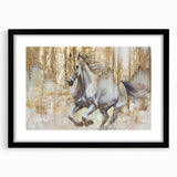 Abstract wall art canvas featuring vibrant colors and intricate geometric patterns, designed to enhance modern interiors, displayed in a stylish living room setting.