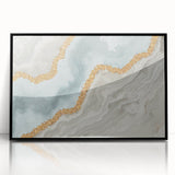 Abstract wall art canvas print showcasing vibrant colors and dynamic shapes, perfect for modern home decor or office styling.