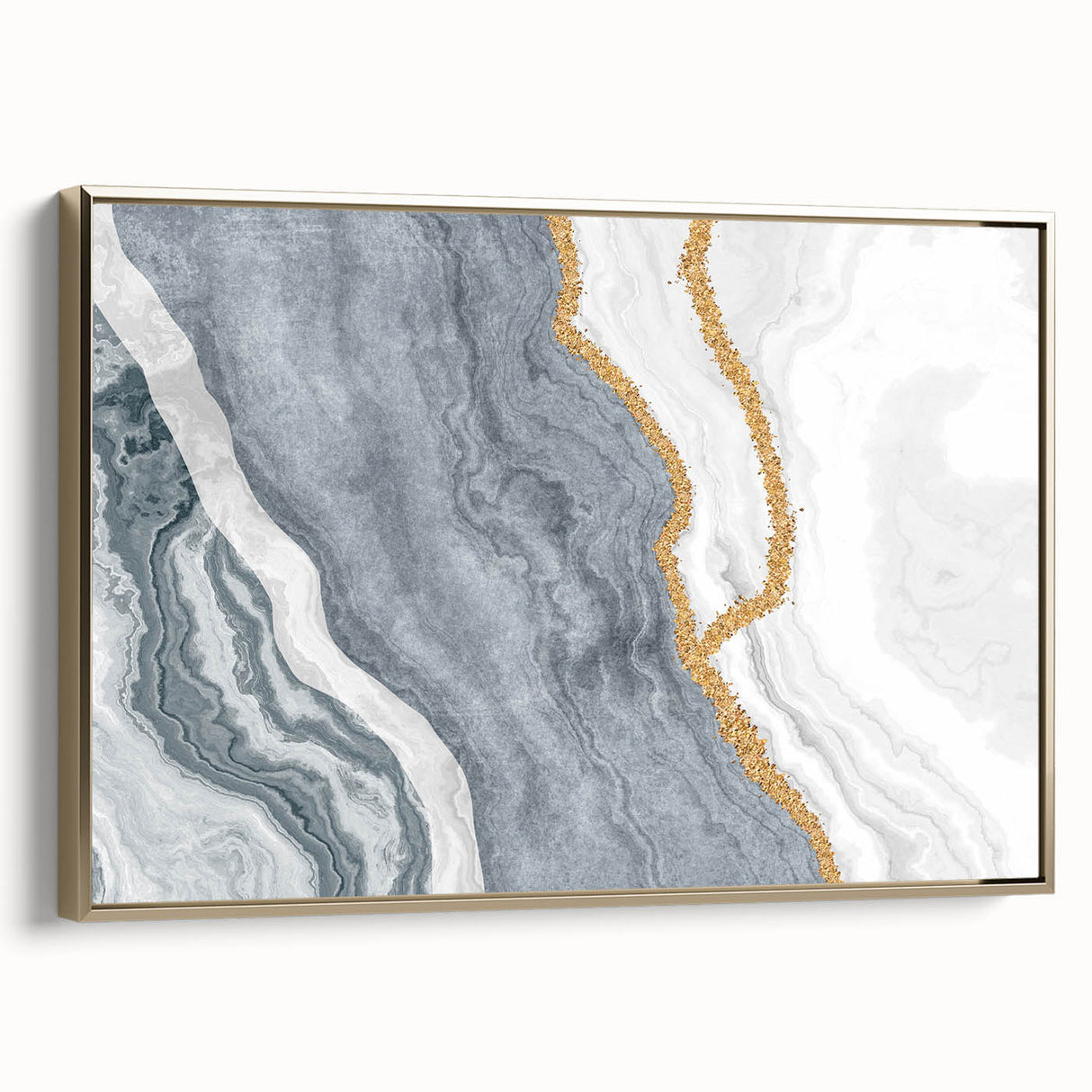 Vibrant abstract wall art canvas print showcasing bold colors and dynamic shapes, perfect for modern home decor or office spaces.