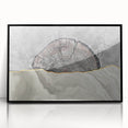 Abstract wall art canvas print showcasing vibrant colors and dynamic shapes, ideal for modern decor, featuring shades of blue, red, and yellow.