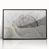 Abstract wall art canvas print showcasing vibrant colors and dynamic shapes, ideal for modern decor, featuring shades of blue, red, and yellow.
