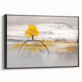 Abstract wall art canvas print in vibrant colors, featuring bold geometric shapes and dynamic patterns, ideal for modern home decor.