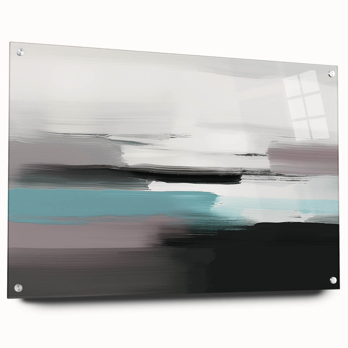 Abstract canvas artwork showcasing vibrant geometric patterns in bold colors, elegantly displayed on a wall, ideal for modern home decor and art enthusiasts.